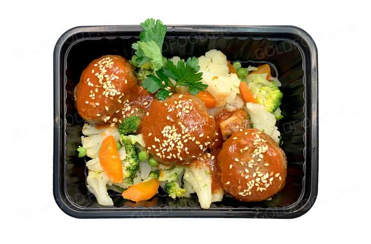 Биточки из Индейки с Овощами и Капустой