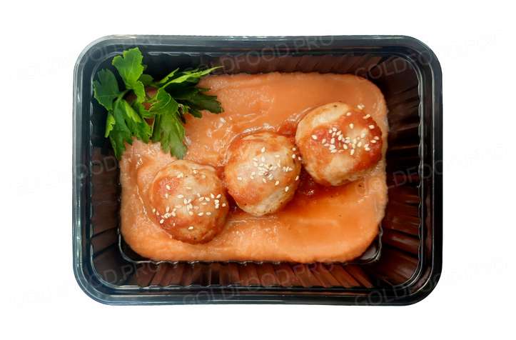 Тефтели Куриные с Пюре Морковным