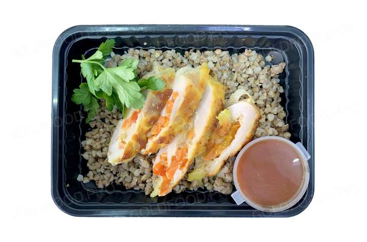 Рулет из Индейки с Овощами и Гречкой